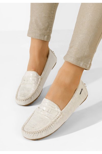 B T Shoes Mocasini dama Abilena argintii