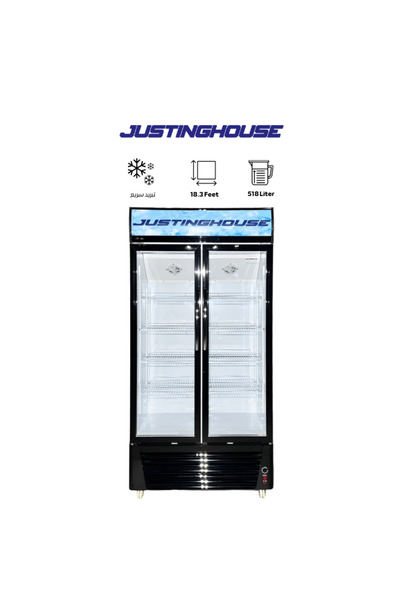 JUSTINGHOUSE ثلاجة عرض بابين جستنغ هاوس 518 لتر - JSSW-599