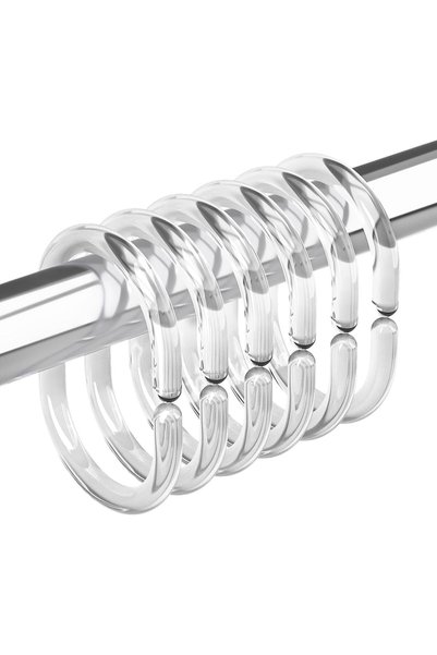 Generic Plastic Shower Curtain Rings, Shower Curtain Hooks, 24pcs C-Shaped Sh...