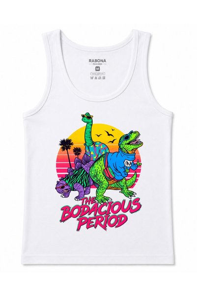 Rabona Fashion The Bodacious Period – Retro '80s-Style Colorful Dinosaurs and...