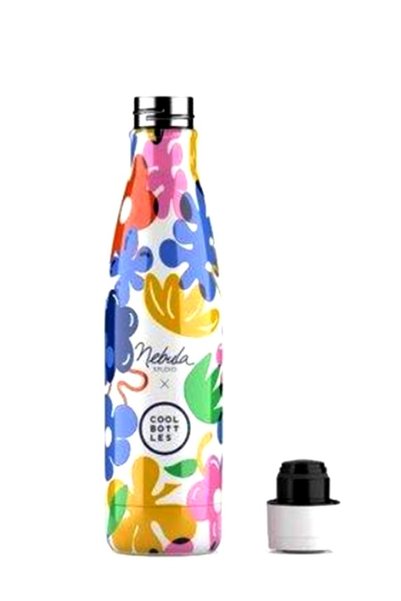 Cool Bottles كول بوت ليز كيدز، قارورة حرارية من الستانلس ستيل مع مصاصة، تصميم...