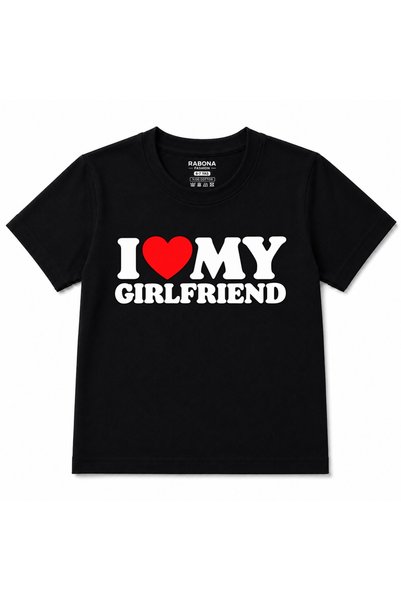 Rabona Fashion I Love My Girlfriend – Detailed Retro Typography "I Love My Gi...