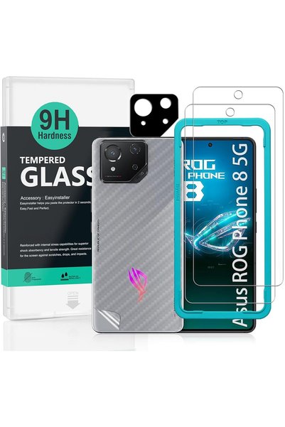 Generic واقي شاشة لهاتف Asus ROG Phone 8 5G مقاس 6.78 بوصة، عبوة من قطعتين من...