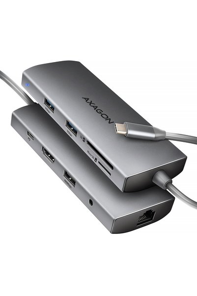 Axagon HMC-8HLSA hub USB 8 în 1 5Gbps HDMI audio LAN PD