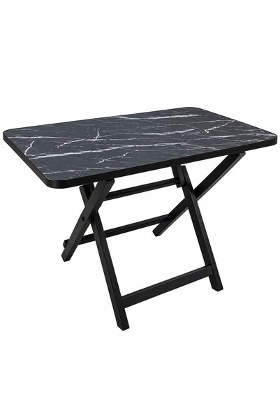 OEM Masă pliabilă din MDF, model granit, L 80x l 40x H 52cm