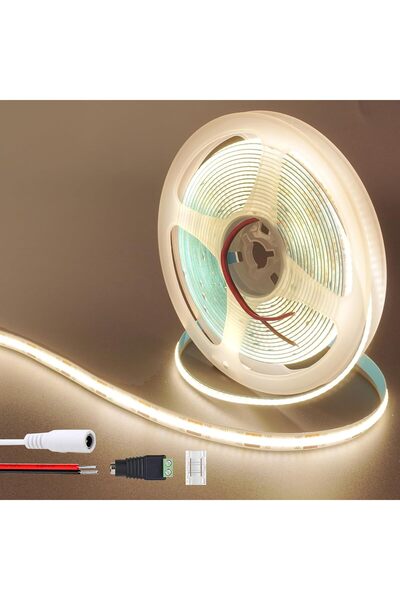 Generic شريط إضاءة LED COB بطول 9.84 قدم/3 متر (بدون مصدر طاقة)، أبيض طبيعي 4...
