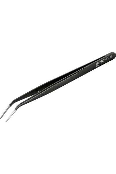 Knipex 92 34 37 Pensete de precizie, ascuțite, curbate (45 ° ) 155 mm 92 34 37