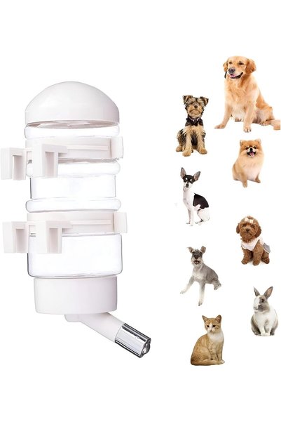 Generic Dog Cage Water Bottles, Pet Water Kettle with Adjustable Drinking Hei...