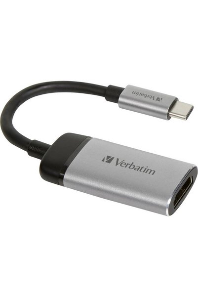 Verbatim 49143 USB-C ®   Adaptor [1x USB-C ®   mufă - 1x priză HDMI] Argintiu...
