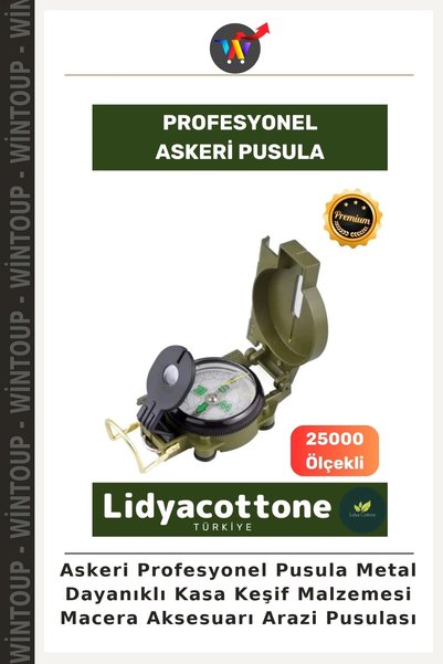 Wintoup Military-Grade Professional Compass with Durable Metal Case—Explorati...
