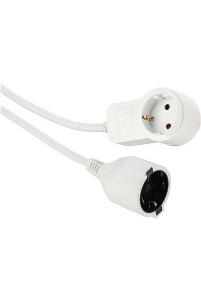 Hama 00133801 Prelungitor de cablu alb 3,00 m H05VV-F 3G 1,5 mm² 00133801