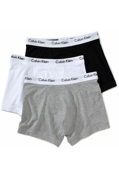 Calvin Klein Комплект от 3 боксерки Icon, бели, черни, сиви, 2XL