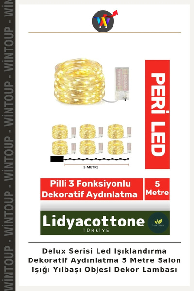 Wintoup Seria Delux – Iluminat LED decorativ, lampă decorativă de 5 metri pen...