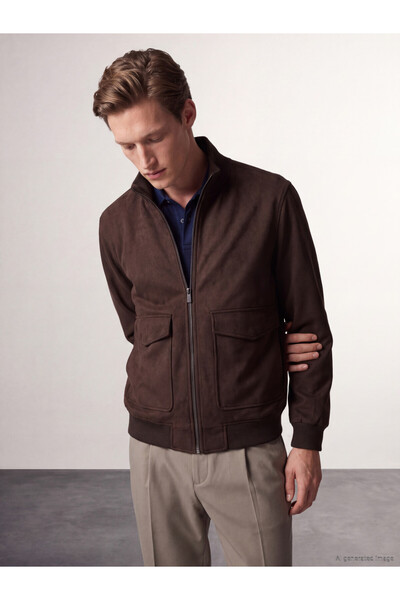 LC Waikiki Quality Parts from Çelebi Store Dik Roba Collar Men's Jacket