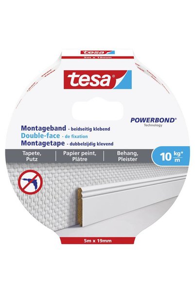 Tesa WALLPAPER 77743-00000-00 Bandă industrială tesa ®   Powerbond Whi 77743-...