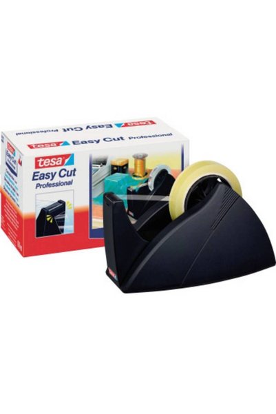 Tesa Dozator de bandă adezivă Easy Cut ®   Lățime profesională butuc negru (m...