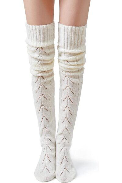Generic High Over Knee Boot Socks for Women - Cable Knit Long Warm Leg Warmer...