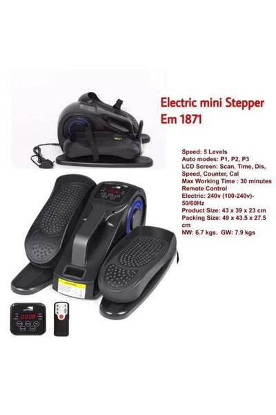 Generic Electric Mini Stepper EM 1871 with 5 Speed Levels, 3 Auto Programs, L...