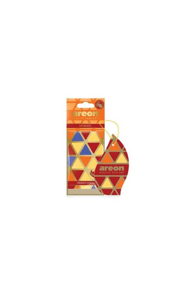 Areon Mosaic Car Air Freshener, Sweet Gold Scent, Warm Sweet Fragrance with D...
