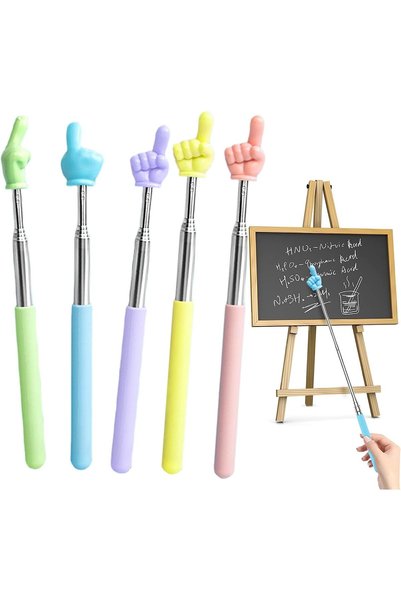 Generic Telescopic Teachers Pointer, 26.8 Inch Hand Pointer Mini Pointer Stic...