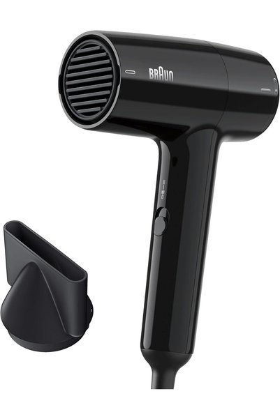 Braun مجفف شعر قوي بقدرة 1800 واط، مجفف شعر صغير الحجم وخفيف الوزن، 3 إعدادات...