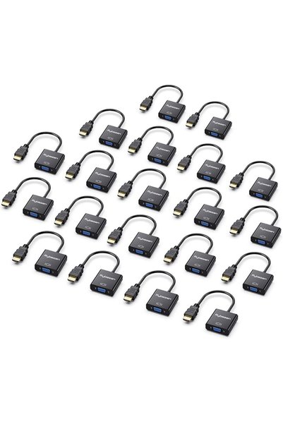 GENERAL HDMI to VGA Adapter, Gold-Plated HDMI to VGA Converter (Male to Femal...