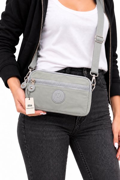 ms mixxstore Geantă impermeabilă mini, de mână și de umăr, cu portofel