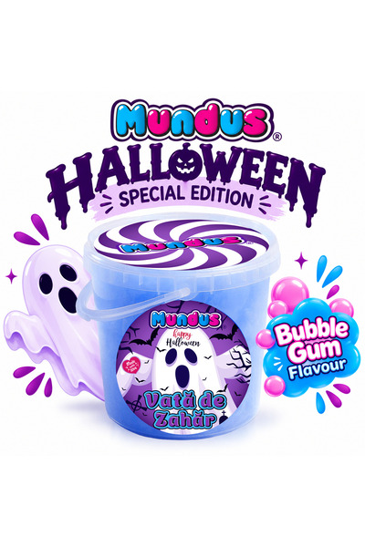 MUNDUS Cotton Candy Vata de zahar MUNDUS Halloween Ghost - Bax 12 buc - 50g/b...