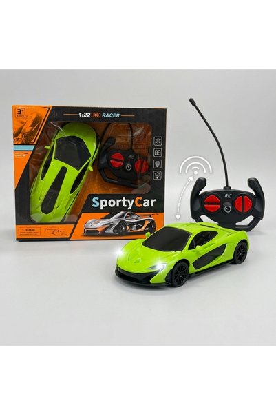 OEM Mașină sport cu telecomandă tip volan, scara 1:22, faruri cu LED, jucărie...