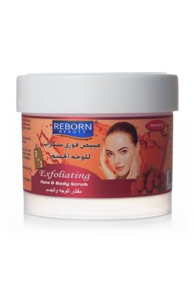 REBORN Reborn 3-in-1 Strawberry Face & Body Scrub - 500ml