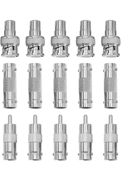 GENERAL 15 قطعة محول BNC إلى RCA، مقبس BNC أنثى إلى قابس ذكر فونو، محول طاقة ...