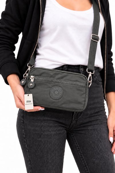 ms mixxstore Geantă impermeabilă mini, de mână și de umăr, cu portofel