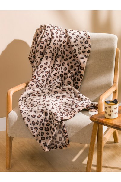 LC Waikiki Lcw Home Mixed Leopard Patterned Tv Blanket 100X150 cm