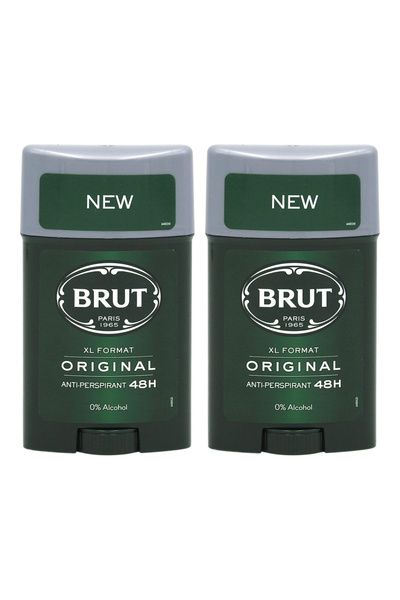 Brut 2x PACK Antiperspirant Stick, Brut, 75 ml Men Original