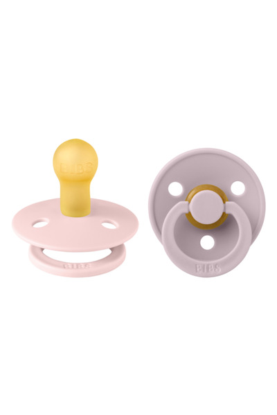 Bibs - πιπίλες colour 2τμχ - no1 - 0-6 μηνών - blossom/dusty lilac