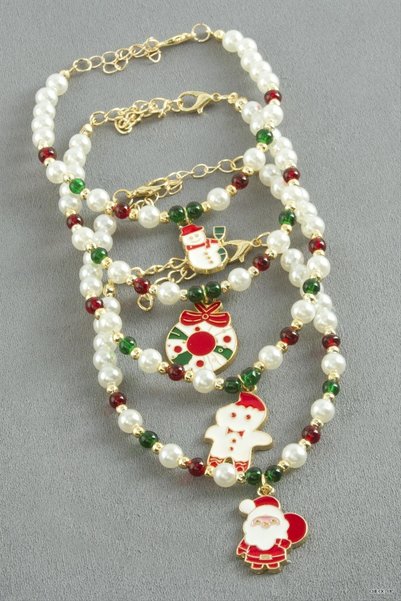 ZERO LAND SVL-SHOP Mixed Pearl New Year's (211839) Bracelet, White