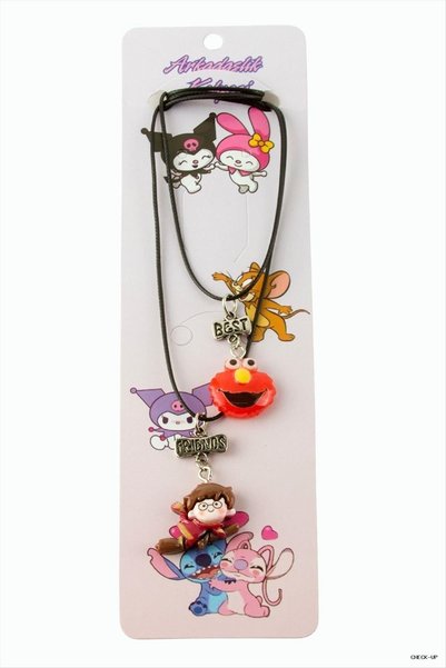 ZERO LAND SVL-SHOP Cartoon Character Friendship Necklaces - Pair (210526) Nec...