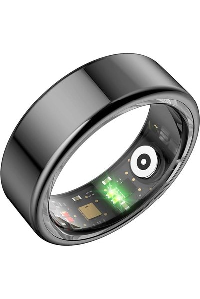 FONIX Inel NeoFit – Inel inteligent din oțel inoxidabil, Bluetooth 5.0, monit...