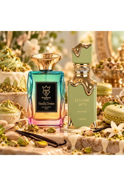 lattafa Bujairami Vanilla Dream & Eclaire Pistache Set – Eau de Parfum 2 x 10...