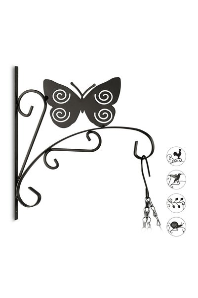 Relaxdays Suport pentru ghiveci de flori în diverse modele, negru, 30x2x27,5 cm