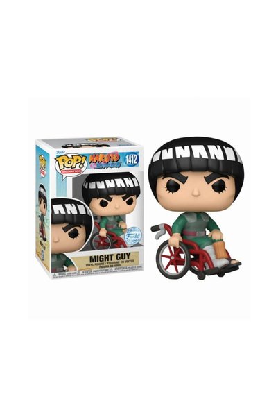 Funko Pop! Naruto Shippuden - Might Guy (Alb Cromat) Ediție Specială # 1412