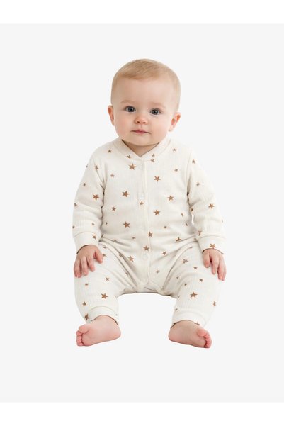 saray kids Salopeta/Body Bumbac 100% cu Imprimeu Stelute