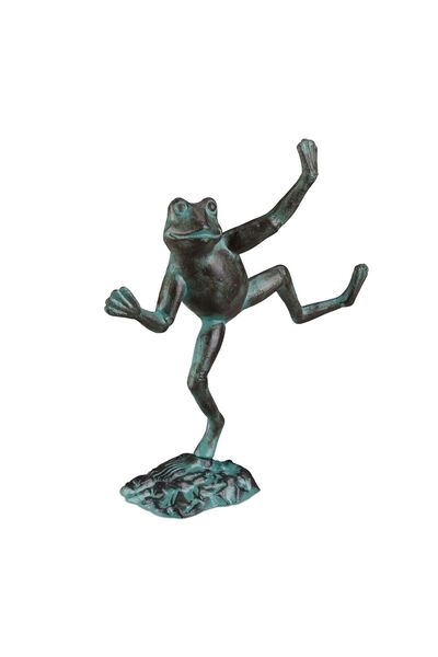 Relaxdays Figurină broască de grădină, Relaxdays, verde, 33x9.5x31cm, set de ...