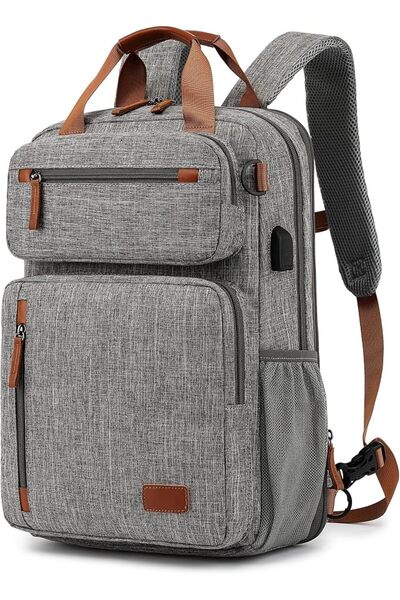 GENERAL Laptop Backpack Extendable Messenger Bag Shoulder Bag Convertible Lig...