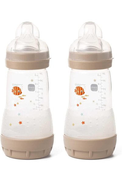 MAM Easy Start Self Sterilising Anti-Colic Baby Bottle Pack of 3 (3 x 260 ml)...