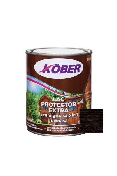 Kober Lac protector extra interior/exterior, lazură groasă 3 în 1 wenge 0,75L