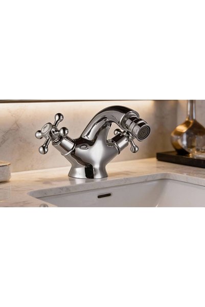 Generic Brand Tito Sink Mixer Silver Gloss (Chrome) Classic Design