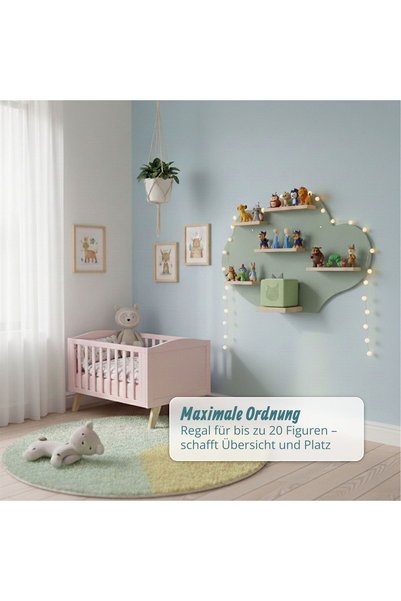 Relaxdays Wolke (10053281_8777) Toniebox Shelf, magnetic holder for up to 20 ...