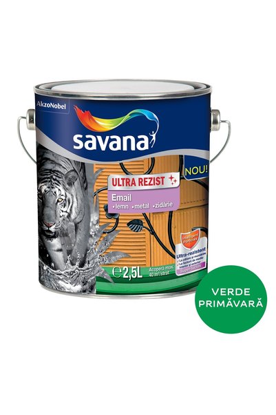 Savana Email lemn/metal Ultra Rezist interior/exterior verde primăvară, 2,5 l