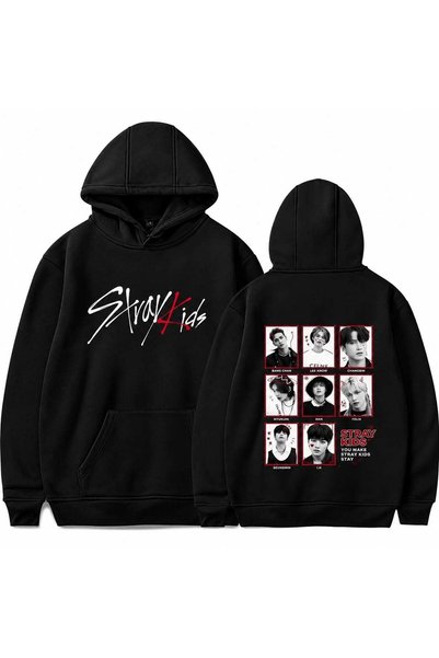 barsdepo STRAY KIDS Printed Hoodie, Premium Quality, Unisex, Kids / Adults
